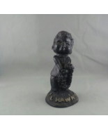 Vintage Poly Art Tiki Figurine - L&#39;il Hawaiian King - Baby Series - With... - $80.14 CAD