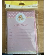 1 Pack of 10 American Greetings Girl&#39;s Baby Shower Invitations *NEW* p1 - $6.99
