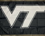 Virginia Tech Hokies Logo Flag 3x5 ft Black Sports Banner Man-Cave Garage - £12.58 GBP