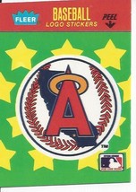 1988 Fleer Mini Team Logo California Angels - £0.79 GBP