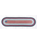 Earth Rugs OP-15 Flag Oval Patch Runner 13&quot; x 48&quot; - £39.10 GBP