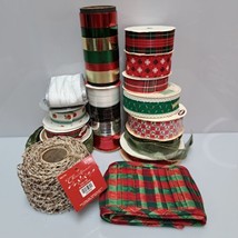 Vintage To Now Holiday Ribbon Lot Mixed Themes - £11.91 GBP