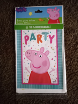 25 pcs Peppa Pig Birthday Party bags Favors Treat Candy Bags - £8.80 GBP