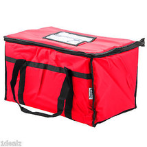 Red Industrial Nylon Insulated Food Delivery Bag Chafer Pan Carrier + $1... - $41.33