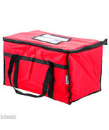 Red Industrial Nylon Insulated Food Delivery Bag Chafer Pan Carrier + $1... - £31.91 GBP