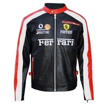 Ferrari F1 Racing schwarze Jacke aus Rindsleder, Formel-Herren-Raceway-M... - $2,679.39 MXN