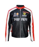 Ferrari F1 Racing schwarze Jacke aus Rindsleder, Formel-Herren-Raceway-M... - $2,668.35 MXN