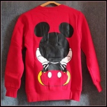 Cartoon Mouse Character Front N Back Printed Long Sleeve Cotton Sweat Shirt image 4