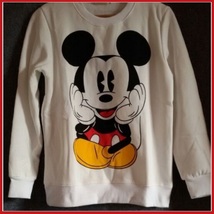 Cartoon Mouse Character Front N Back Printed Long Sleeve Cotton Sweat Shirt image 6