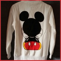 Cartoon Mouse Character Front N Back Printed Long Sleeve Cotton Sweat Shirt image 7