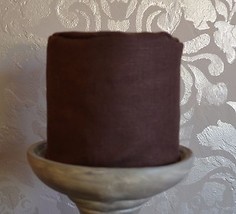 Mike &amp; Ally Chocolate Brown Linen Toilet Paper Roll Cover - $436.23 MXN