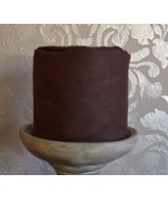 Mike &amp; Ally Chocolate Brown Linen Toilet Paper Roll Cover - £18.57 GBP