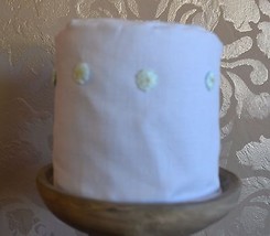 Mike &amp; Ally Baby Blue Floral Embroidered Linen Fabric Toilet Paper Roll ... - $458.38 MXN