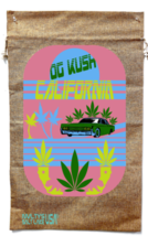 OG KUSH WEED BURLAP BAG california pot leaf wall hanging #24 car new  - £12.86 GBP