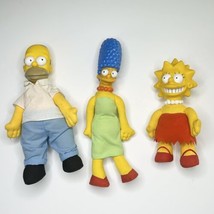 Vintage 1990 The Simpsons Burger King Plush Dolls Figures Homer Marge Lisa - $24.75