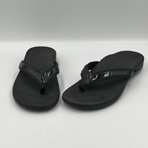 Vionic Tide II Toe Post Black Sandals sz 9 - £30.26 GBP