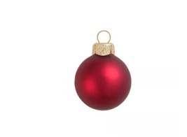 Whitehurst 8ct. 3.25  Shiny Glass Ball Ornaments in Red Shiny C210581 - £34.07 GBP