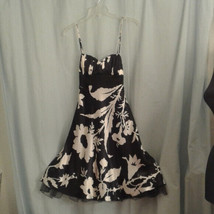 Speechless 3 formal prom dress Juniors Black White Floral - £21.58 GBP