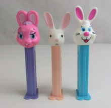 Lot of 3 Easter Pez Dispensers Three Different Bunnies (E) - $8.53