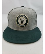Milwaukee Junior Bucks Basketball Hat Cap OSFM Adjustable Hook &amp; Loop Fr... - £11.79 GBP