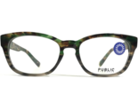 Public Eyeworks Brille Rahmen CONCORD-C02 Grün Schildplatt Quadratisch 5... - $51.05