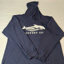 Discovery Cove Men's Blue Drawstring Hoodie Pullover Sweatshirt Chest 48 image 8