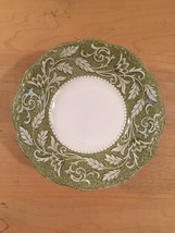 Set of 2 vintage 60s J & G Meakin Renaissance (green) pattern  6 1/4" bowls image 2