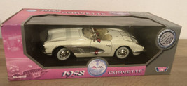 Vtg New  Motor Max 1958 Chevrolet  Corvette N.73109 Die Cast 1/18  Metal   A2 - $117.60