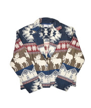 More by Lata Tapestry Jacket Womens M Aztec Moose Print Tapestry Southwestern - £28.96 GBP