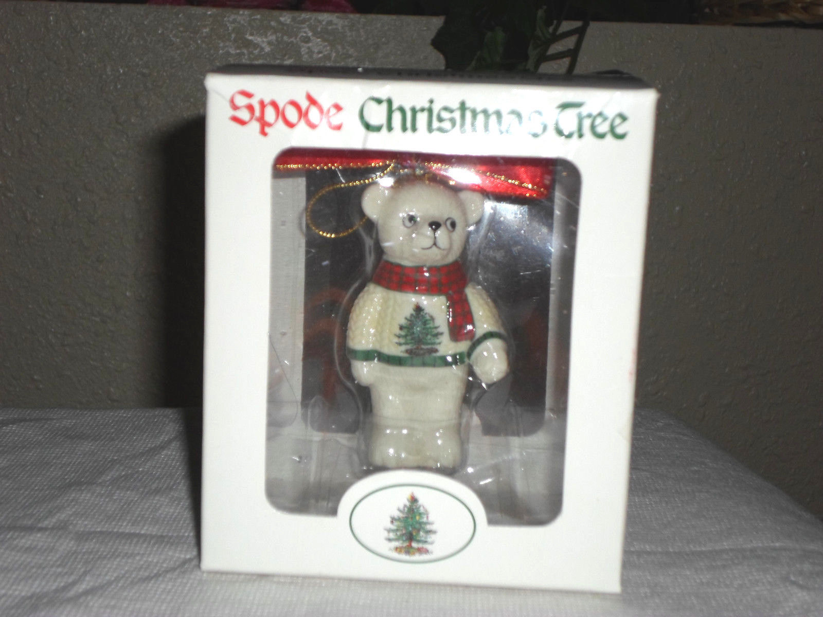 Spode Christmas Tree Ornament  - Teddy Bear - $19.99