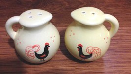 Vintage Yellow Pitcher Shaped Chicken Salt &amp; Pepper Shakers - £9.50 GBP