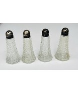 Vintage Cut Glass Crystal Salt and Pepper Shakers Made in the USA Sterli... - $273.29 MXN