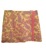 Lilly and Van Skirt Paisley Print &amp; Yellow with Pink Ruffle Trim Lined M... - $224.31 MXN