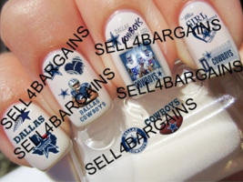 46 New 2023 NFL Dallas Cowboys Football Logos》13 Different Designs 》Nail Decals - £20.77 GBP