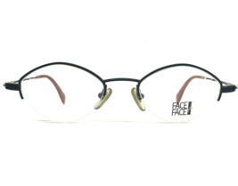 FACE A FACE Eyeglasses Frames SISAL 930 Matte Navy Blue Round Half Rim 46-19-130 - £95.58 GBP