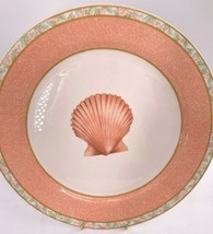 Victoria and Beale Atlantis Round Chop Plate Platter Peach Coral Shells 9044  - £31.64 GBP