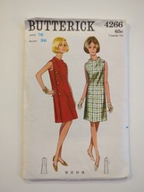 Butterick 4264 Ladies One Piece Aline Dress Sewing Pattern Size 16 Bust 36 UC - £14.91 GBP