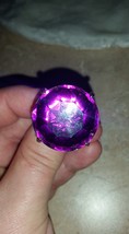 Big Purple Stone Fashion Cocktail Ring, Adjustable Sz 8 1/2 - £11.98 GBP