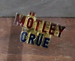 Motley Crue Lapel Hat Pin 1980s Vintage Rock Tommy Lee Vince Neil NIkki Sixx - £10.96 GBP