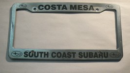 Costa Mesa South Coast Subaru License Plate Frame Dealership Plastic - $549.58 MXN