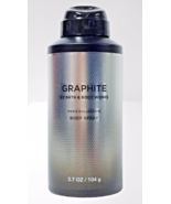 2 BATH &amp; BODY WORKS MEN’S COLLECTION GRAPHITE BODY SPRAY 3.7 OZ FULL SIZ... - $33.66