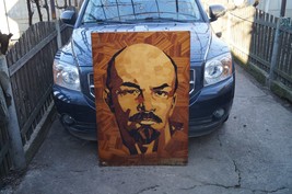lenin.portrait of Lenin on a tree.vladimir Ilyich Lenin.grandfather Leni... - $1,200.00