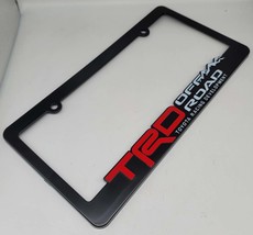 Brand New Universal 1PCS TRD OFF ROAD ABS Plastic Black License Plate Fr... - $10.00