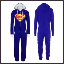 Classic Super Hero Hooded Front Zip Up PJ's or Lounger Bodysuit image 2