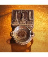 Vintage Syroco Souvenir Glass Ashtray&amp; Lidded Cigarette Holder New York ... - $294.99 MXN