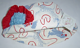 Girls Wiggly Studio Red and Blue Puppy Dog Bucket Hat 6-12 Months NWTags - £11.85 GBP