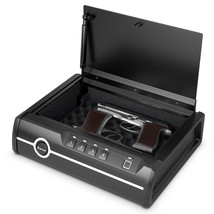 Costway Safety Gun Box Dual Firearm Safety Device w/ Biometric Fingerpri... - $166.99