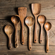 Eco-Friendly Teak Wood Kitchen Spoon Set - $49.42+