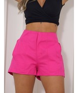 Stylish   Genuine Pants  Shorts Pink Cocktail Wear Designer Party Women ... - $1,933.58 MXN