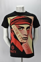 OBEY Propaganda YOUR EYES HERE Graphic Print Mens T Shirt Black Cotton S... - $21.33